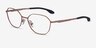 Oakley Sobriquet Matte Rose Gold TitaniumEyeglass Frames from EyeBuyDirect, Angle View