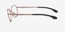 Oakley Sobriquet Matte Rose Gold TitaniumEyeglass Frames from EyeBuyDirect, Side View