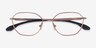 Oakley Sobriquet Matte Rose Gold TitaniumEyeglass Frames from EyeBuyDirect, Closed View