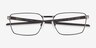 Oakley Sway Bar Gunmetal TitaniumEyeglass Frames from EyeBuyDirect, Closed View