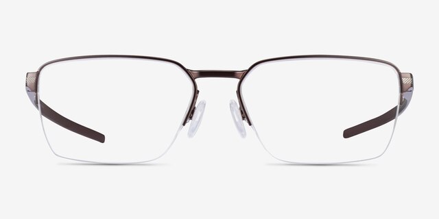 Oakley Sway Bar 0.5 Matte Gunmetal TitaniumEyeglass Frames from EyeBuyDirect, Front View