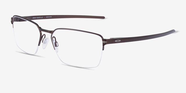 Oakley Sway Bar 0.5 Matte Gunmetal TitaniumEyeglass Frames from EyeBuyDirect, Angle View