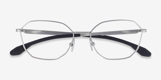 Oakley Sobriquet Matte Gray TitaniumEyeglass Frames from EyeBuyDirect, Closed View