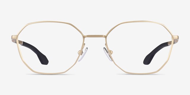 Oakley Sobriquet Matte Gold TitaniumEyeglass Frames from EyeBuyDirect, Front View