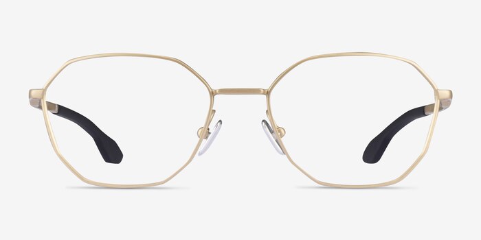 Oakley Sobriquet Matte Gold Titanium Eyeglass Frames from EyeBuyDirect