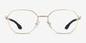 Oakley Sobriquet Matte Gold TitaniumEyeglass Frames from EyeBuyDirect, Front View