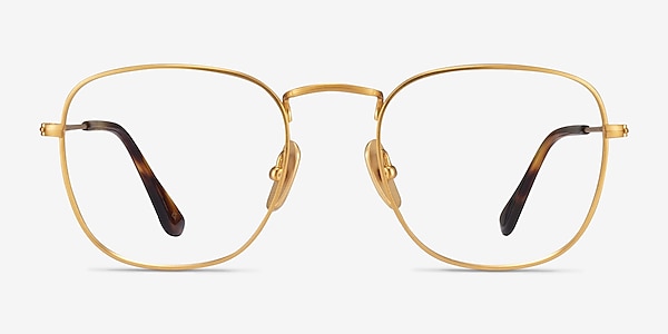Ray-Ban RB8157V Frank Matte Gold Titanium Eyeglass Frames