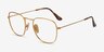 Ray-Ban RB8157V Frank Matte Gold TitaniumMontures de lunettes de vue d'EyeBuyDirect, Vue d'Angle