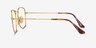 Ray-Ban RB8157V Frank Matte Gold TitaniumMontures de lunettes de vue d'EyeBuyDirect, Vue de Côté