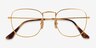 Ray-Ban RB8157V Frank Matte Gold TitaniumMontures de lunettes de vue d'EyeBuyDirect, Vue Rapprochée