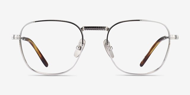 Ray-Ban RB8258V Frank Silver TitaniumEyeglass Frames from EyeBuyDirect, Front View