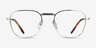 Ray-Ban RB8258V Frank Silver TitaniumEyeglass Frames from EyeBuyDirect, Front View