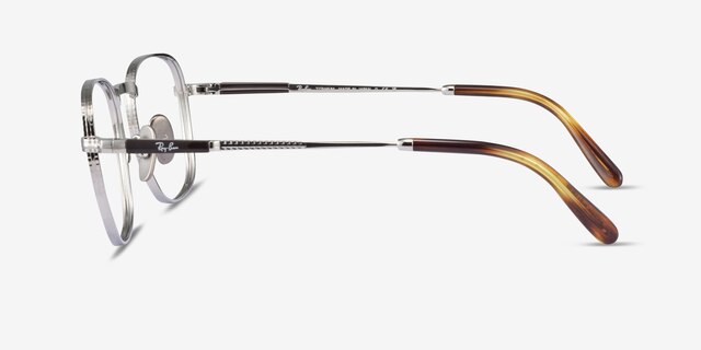 Ray-Ban RB8258V Frank Silver TitaniumEyeglass Frames from EyeBuyDirect, Side View