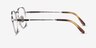 Ray-Ban RB8258V Frank Silver TitaniumEyeglass Frames from EyeBuyDirect, Side View