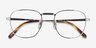 Ray-Ban RB8258V Frank Silver TitaniumEyeglass Frames from EyeBuyDirect, Closed View