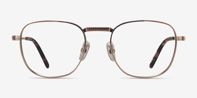 Ray-Ban RB8258V Frank Brown TitaniumEyeglass Frames from EyeBuyDirect, Front View