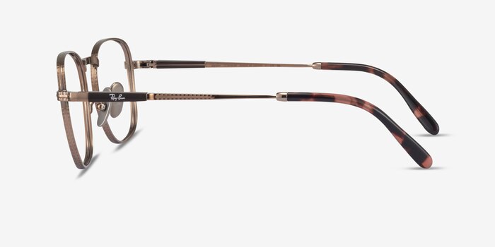 Ray-Ban RB8258V Frank Brown Titanium Eyeglass Frames from EyeBuyDirect