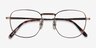 Ray-Ban RB8258V Frank Brown TitaniumEyeglass Frames from EyeBuyDirect, Closed View