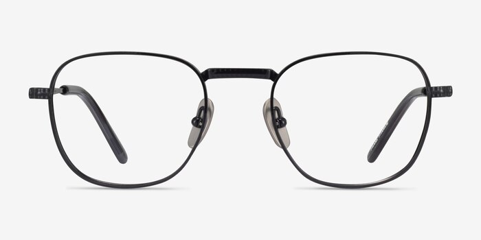 Ray-Ban RB8258V Frank Shiny Black Titanium Eyeglass Frames from EyeBuyDirect