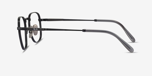 Ray-Ban RB8258V Frank Shiny Black TitaniumEyeglass Frames from EyeBuyDirect, Side View