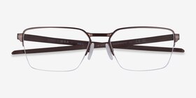 Oakley Sway Bar 0.5 Matte Bronze Titanium Montures de lunettes de vue d'EyeBuyDirect, Vue Rapprochée