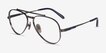 Ray-Ban RB8225V Aviator Gunmetal TitaniumEyeglass Frames from EyeBuyDirect, Angle View