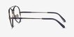 Ray-Ban RB8225V Aviator Gunmetal TitaniumEyeglass Frames from EyeBuyDirect, Side View
