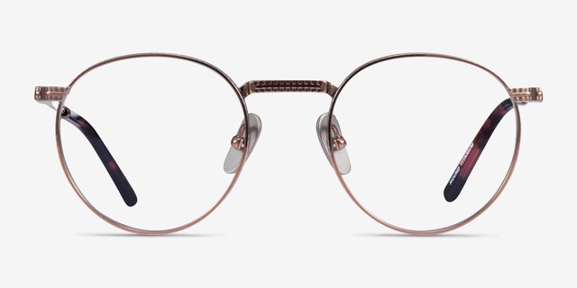 Ray-Ban RB8237V Rose Gold TitaniumEyeglass Frames from EyeBuyDirect, Front View