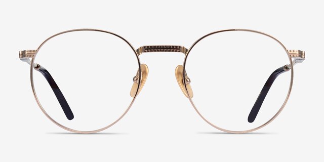 Ray-Ban RB8237V Shiny Gold TitaniumEyeglass Frames from EyeBuyDirect, Front View