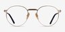 Ray-Ban RB8237V Shiny Gold TitaniumEyeglass Frames from EyeBuyDirect, Front View