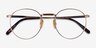 Ray-Ban RB8237V Shiny Gold TitaniumEyeglass Frames from EyeBuyDirect, Closed View