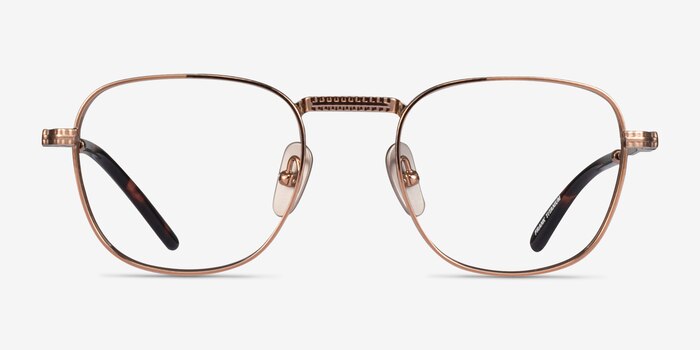 Ray-Ban RB8258V Frank Shiny Rose Gold Titanium Montures de lunettes de vue d'EyeBuyDirect