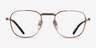 Ray-Ban RB8258V Frank Shiny Rose Gold TitaniumEyeglass Frames from EyeBuyDirect, Front View