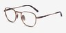 Ray-Ban RB8258V Frank Shiny Rose Gold TitaniumEyeglass Frames from EyeBuyDirect, Angle View