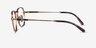 Ray-Ban RB8258V Frank Shiny Rose Gold TitaniumEyeglass Frames from EyeBuyDirect, Side View