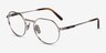 Ray-Ban RB8265V Jack Shiny Silver TitaniumMontures de lunettes de vue d'EyeBuyDirect, Vue d'Angle