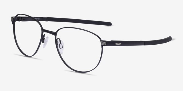 Oakley Sway Bar R Black TitaniumEyeglass Frames from EyeBuyDirect, Angle View