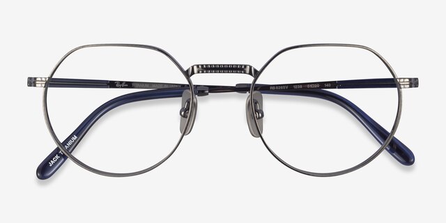 Ray-Ban RB8265V Jack Gunmetal TitaniumEyeglass Frames from EyeBuyDirect, Closed View