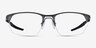Oakley Wire Tap 2.0 Rx Satin Black TitaniumEyeglass Frames from EyeBuyDirect, Front View