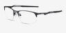 Oakley Wire Tap 2.0 Rx Satin Black TitaniumEyeglass Frames from EyeBuyDirect, Angle View
