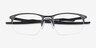 Oakley Wire Tap 2.0 Rx Satin Black TitaniumEyeglass Frames from EyeBuyDirect, Closed View