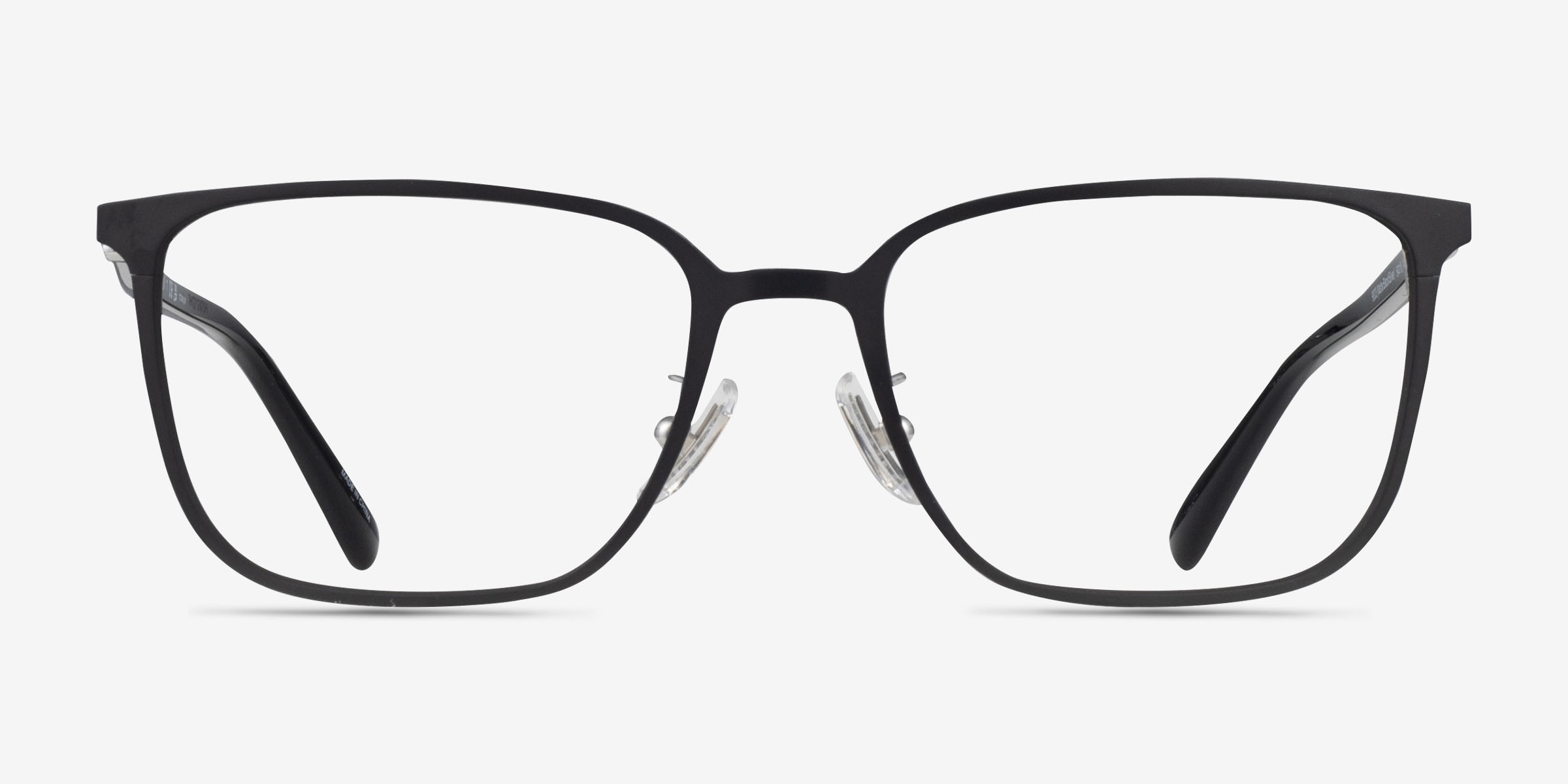 Coach HC5195TD - Square Matte Black Silver Frame Glasses For Men