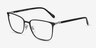 Coach HC5195TD Matte Black Silver TitaniumEyeglass Frames from EyeBuyDirect, Angle View