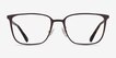 Coach HC5195TD Matte Dark Brown Light Gold TitaniumEyeglass Frames from EyeBuyDirect, Front View