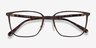 Coach HC5195TD Matte Dark Brown Light Gold TitaniumEyeglass Frames from EyeBuyDirect, Closed View
