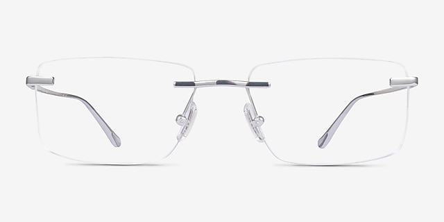 Coach HC5196TD Shiny Silver TitaniumEyeglass Frames from EyeBuyDirect, Front View