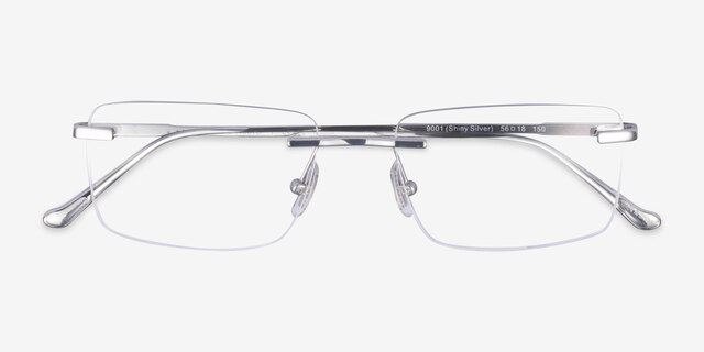 Coach HC5196TD Shiny Silver TitaniumEyeglass Frames from EyeBuyDirect, Closed View