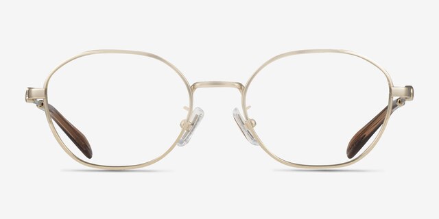 Coach HC5194TD Shiny Light Gold TitaniumEyeglass Frames from EyeBuyDirect, Front View