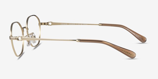 Coach HC5194TD Shiny Light Gold TitaniumEyeglass Frames from EyeBuyDirect, Side View