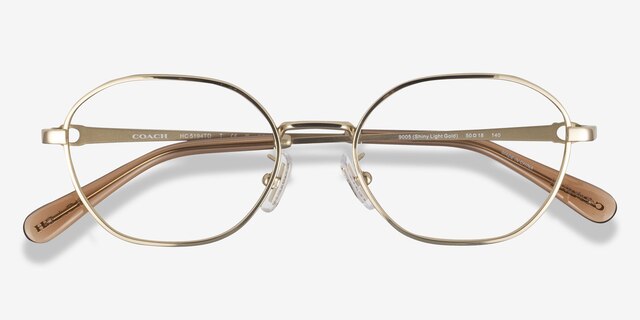 Coach HC5194TD Shiny Light Gold TitaniumEyeglass Frames from EyeBuyDirect, Closed View